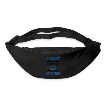 Cadeau Pour Joueur De Rugby - Sac banane - noir - Devant