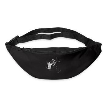 3D Bogensport Regentropfen Bogenschütze - Gürteltasche - Schwarz - Vorne