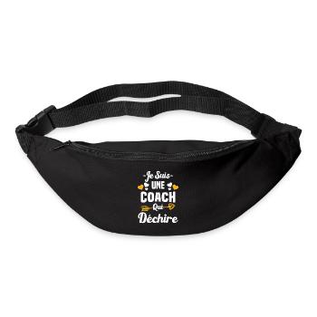 Je Suis Une Coach Qui Déchire - Sac banane - noir - Devant