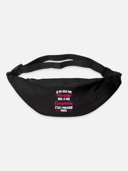 Pas parfaite mais je suis Comptable Humour Cadeau - Sac banane - noir