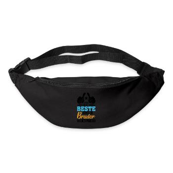 So Sieht Der Beste Kleine Bruder Der Welt Aus - Gürteltasche - Schwarz - Vorne