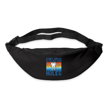 Technicien dentaire, cadre dentaire, hygiéniste dentaire - Sac banane - noir - Devant