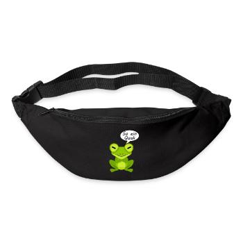 Frosch Frösche - Gürteltasche - Schwarz - Vorne