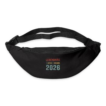 Légendaire Depuis Décembre 2026 Anniversaire - Sac banane - noir - Devant