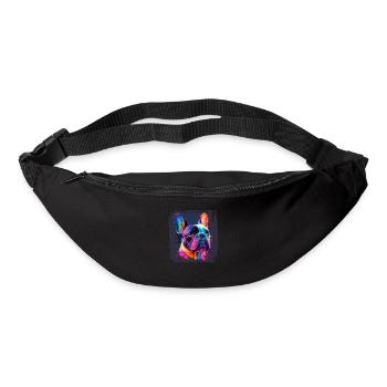 Chiens Français Bulldog Amateurs de chiens - Sac banane - noir - Devant