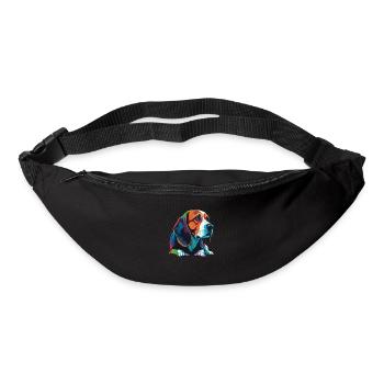 Dog Saying Beagle Design pour les amoureux des chiens - Sac banane - noir - Devant