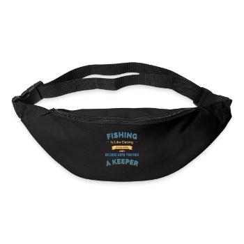Angeln ist wie Dating Es ist alles Fangen und Freilassen - Gürteltasche - Schwarz - Vorne