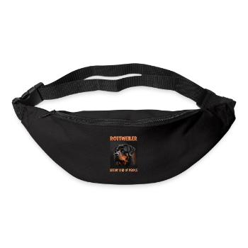 Hunde Spruch Rottweiler Design für Hundeliebhaber - Gürteltasche - Schwarz - Vorne