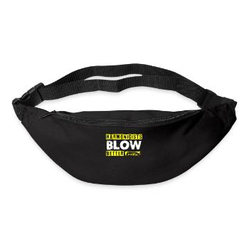 Harmonica player, Harmonica music - Bum bag - black - Front
