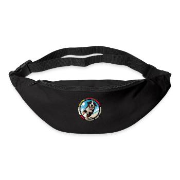 Chiens Chiens de montagne bernois Amoureux des chiens - Sac banane - noir - Devant