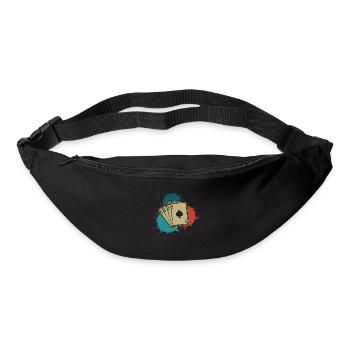 Poker Poker Cards Retro Poker Player - Sac banane - noir - Devant