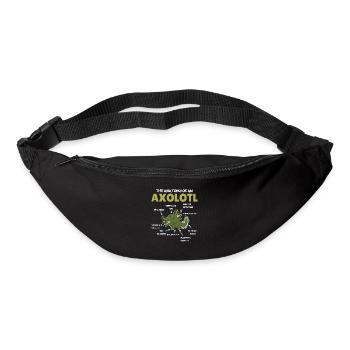 Axolotl Explanation Anatomy of an Axolotl - Bum bag - black - Front