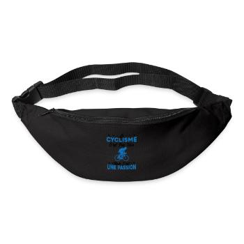 le Cyclisme Est Une Passion Vélo Cadeau - Sac banane - noir - Devant
