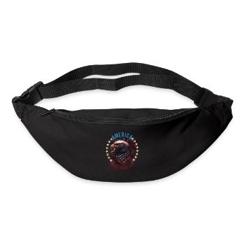 American Patriotic USA Design - Bum bag - black - Front