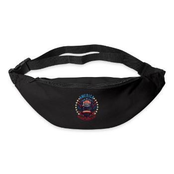 American Patriotic USA Design - Bum bag - black - Front