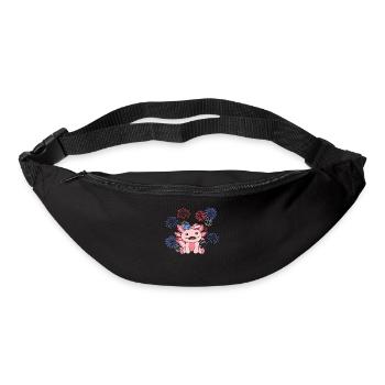 4 juillet American Axolotl for Kids USA - Sac banane - noir - Devant