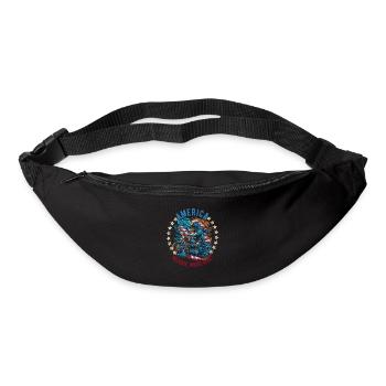 American Patriotic USA Design - Bum bag - black - Front