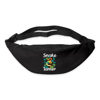 Schlange, Reptil - Schlangen - Gürteltasche - Schwarz - Vorne