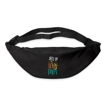 Musique jazz - Musiciens de jazz - Sac banane - noir - Devant