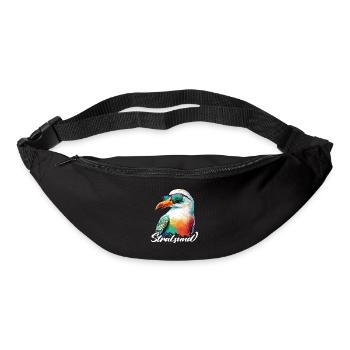 Stralsund holiday cool colorful seagull with sunglasses - Bum bag - black - Front