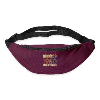 63. Geburtstag oldtimer 1960 - Gürteltasche - Burgunderrot - Vorne