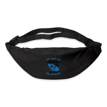 On voit ça demain là J'ai pelleteuse Humour Cadeau - Sac banane - noir - Devant