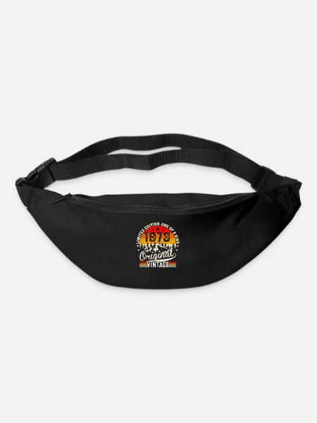 1973 Vintage Anniversaire Vintage Cadeau Rétro - Sac banane - noir