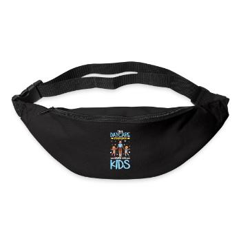 Enfants en garderie - Assistante maternelle - Sac banane - noir - Devant