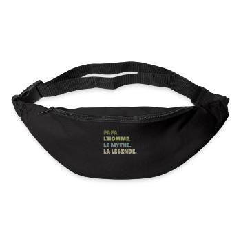 Papa l homme le mythe la légende - Sac banane - noir - Devant