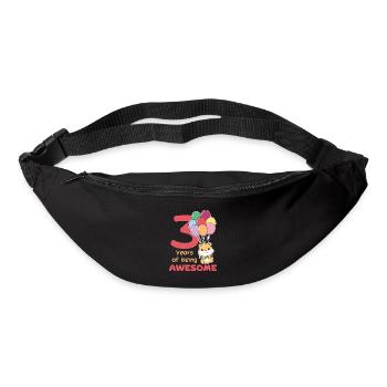 Hamster pour les enfants de 3 ans de trois ans - Sac banane - noir - Devant