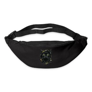 Katzenkopf Schwarze Katze Bombay Happy Cat Katzen - Gürteltasche - Schwarz - Vorne