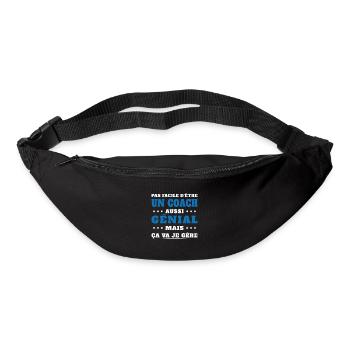 Pas Facile D'être un Coach Aussi Génial Humour - Sac banane - noir - Devant