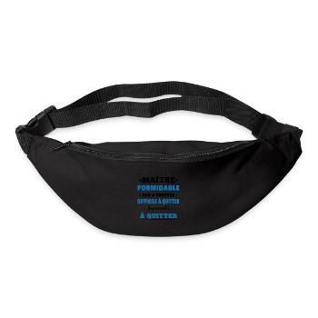 Maître formidable idée cadeau maître d'école - Sac banane - noir - Devant