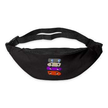 Longboard Skateboard Longboarder - Gürteltasche - Schwarz - Vorne