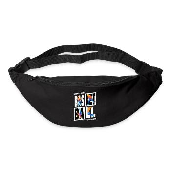 Basketball Basketballspieler Spieler Vintage Bunt - Gürteltasche - Schwarz - Vorne