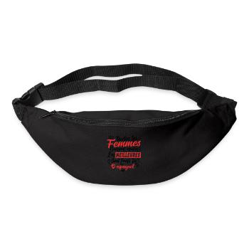 Prof Professeur Espagnol Métier Espagne - Sac banane - noir - Devant