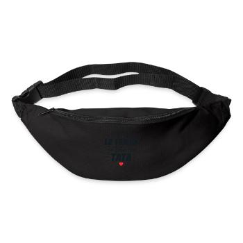 J’ai Pas Le Temps J’ai Bêtise Avec Tata - Sac banane - noir - Devant