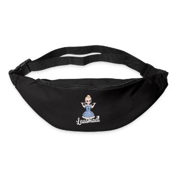 Lausmadl Dirndel ersatz Kostüm Bayrisch Spruch - Gürteltasche - Schwarz - Vorne