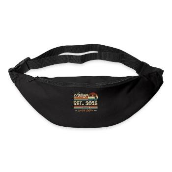 Vintage Geburtstag 2025 - Retro Schatz - Gürteltasche - Schwarz - Vorne