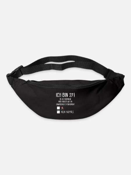 Ich Bin 27! - 27. Geburtstag 27 - Gürteltasche - Schwarz