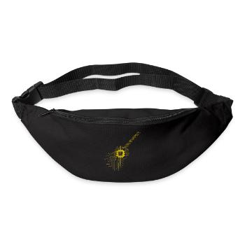 Guitare Musique Informatique Guitariste - Sac banane - noir - Devant