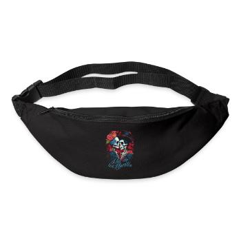 Dia de los Muertos Mexico Jour des morts Design - Sac banane - noir - Devant