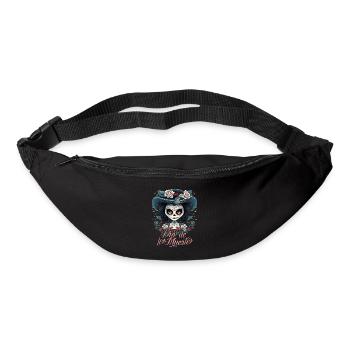 Dia de los Muertos Mexico Jour des morts Design - Sac banane - noir - Devant