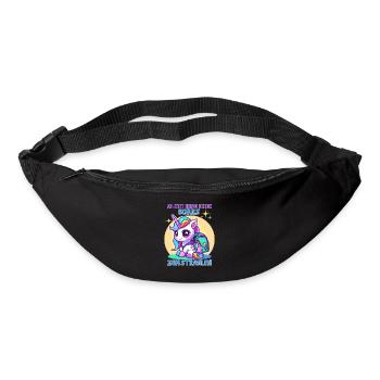 Schulkind Mädchen Einhorn Zur Einschulung - Gürteltasche - Schwarz - Vorne