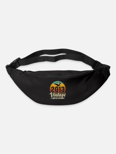 Vintage Rétro 2013 | Idée cadeau 10e anniversaire - Sac banane - noir