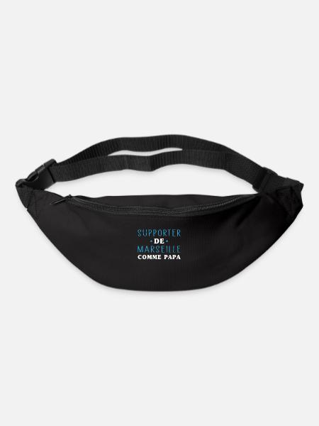Enfant Humour Marseillais Supporter de Marseille - Sac banane - noir