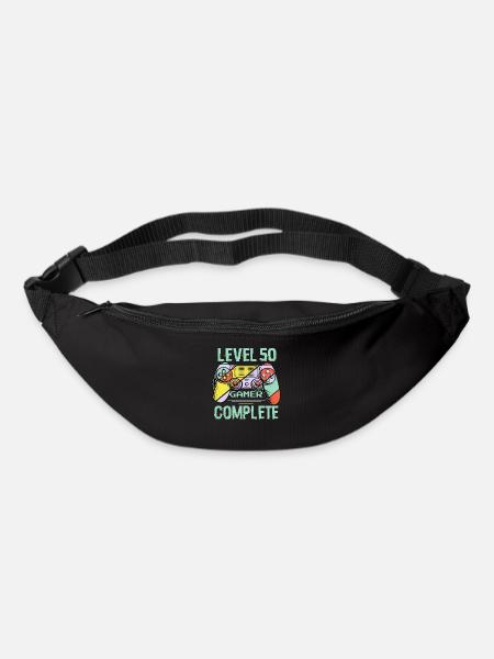 Niveau 50 complète 50 Ans Gamer Level 50 Complete - Sac banane - noir
