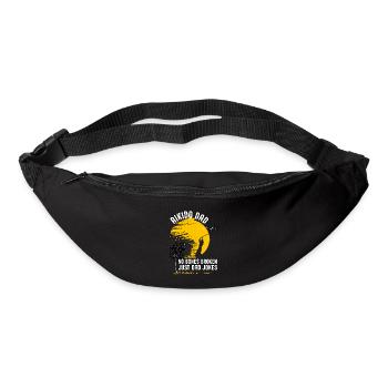 Aikido Papa keine Knochen gebrochen, nur Papa Witze - Gürteltasche - Schwarz - Vorne