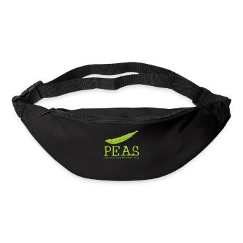 Vegetarian Vegan Peas Pea - Bum bag - black - Front