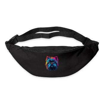 Watercolor Colorful Affenpinscher - Bum bag - black - Front